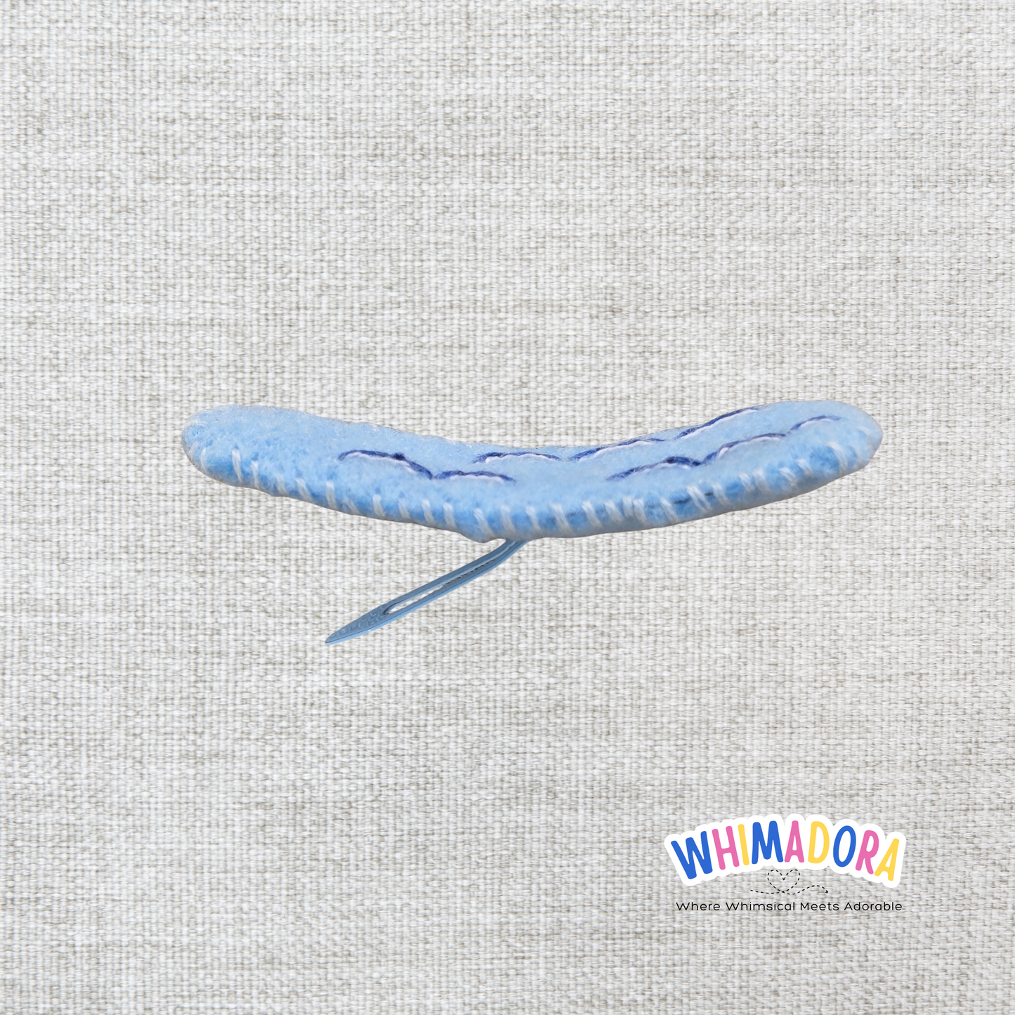 Catch a Wave Felt Hair Clip | Surf-Inspired Embroidered Barrette for Kids & Teens