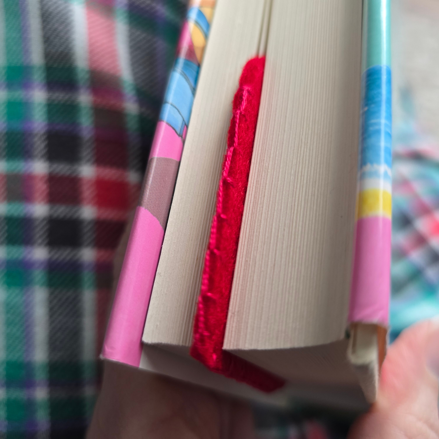 Red Heart Corner Bookmark | Felt Bookmark for Book Lovers