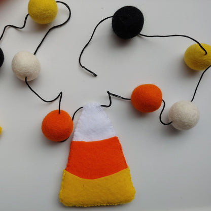 Candy Corn Felt Garland: Festive Fall Décor