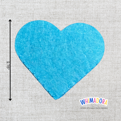 Teal Heart Corner Bookmark | Felt Bookmark for Book Lovers