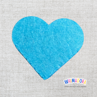 Teal Heart Corner Bookmark | Felt Bookmark for Book Lovers