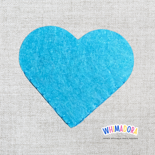 Teal Heart Corner Bookmark | Felt Bookmark for Book Lovers