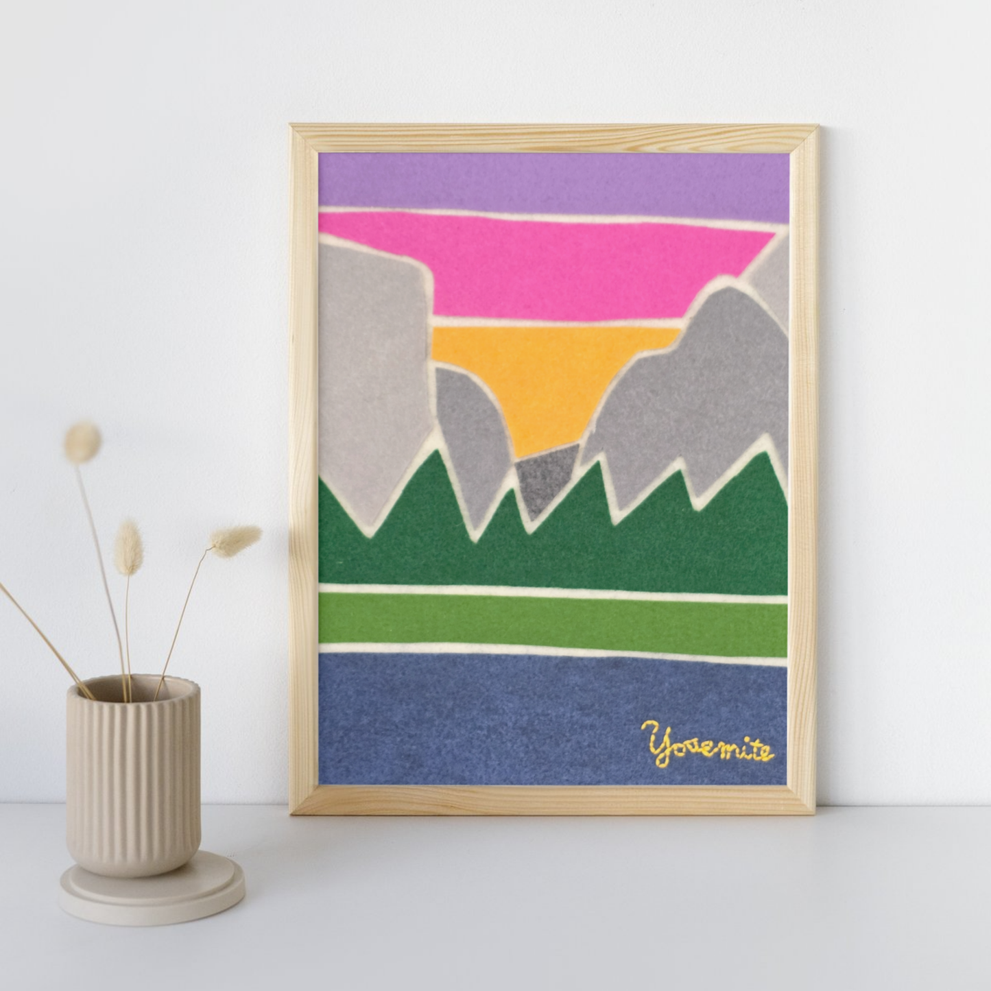 Yosemite National Park Felt Art