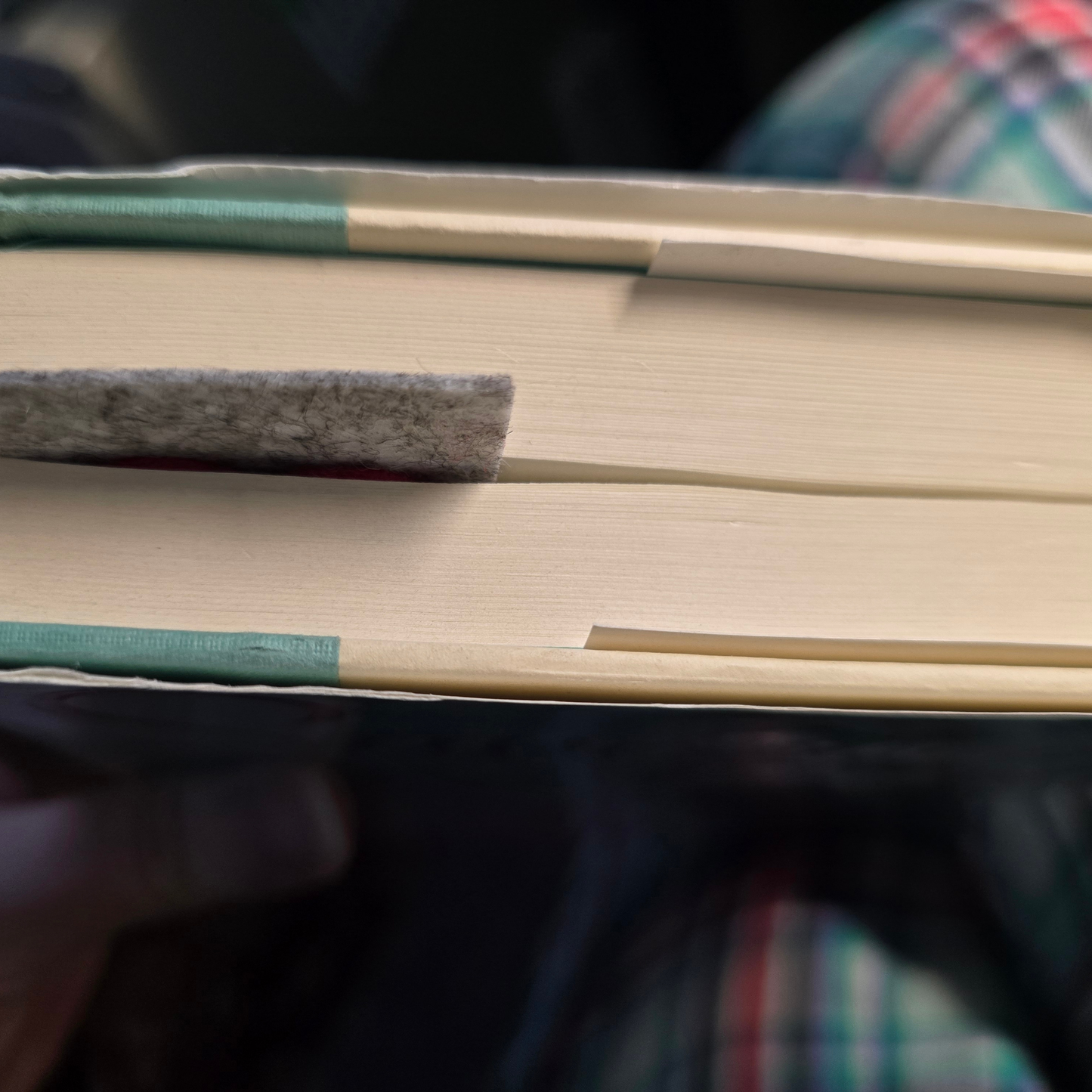 Stacked Rainbow Hearts Felt Bookmark – Handmade & Colorful